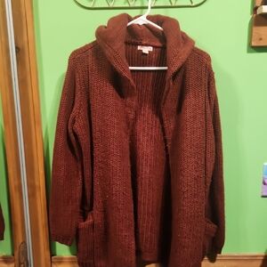 Hooded Heavy Knit Sweater